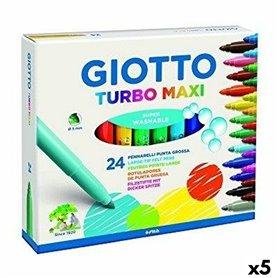 Feutres Giotto Turbo Maxi Multicouleur (5 Unités)