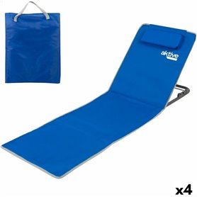 Tapis Aktive Inclinable 147 x 55 x 48 cm PVC 600D Bleu Acier Éponge (4 Unités)