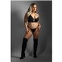 Ensemble de Lingerie Fantasy Lingerie Noir (Queen size)