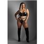 Ensemble de Lingerie Fantasy Lingerie Noir (Queen size)