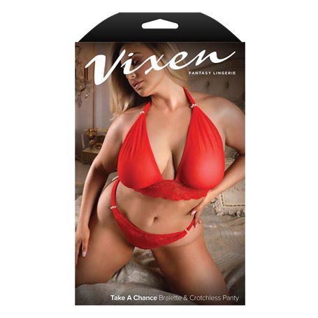 Ensemble de Lingerie Fantasy Lingerie Rouge (Queen size)