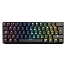 Clavier pour jeu Krom Kluster Noir Espagnol Qwerty