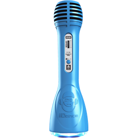 Microphone Bluetooth® 2 en 1 Karaoké et Enceinte PM6 Bleu Idance