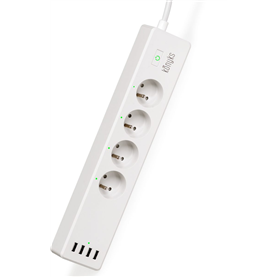 Multiprise connectée 4 prises + 4 USB A WiFi Polyco Konyks