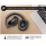 Casque Bluetooth® IMMERSION avec ANC + ENC circum-auriculaire Noir Force Play