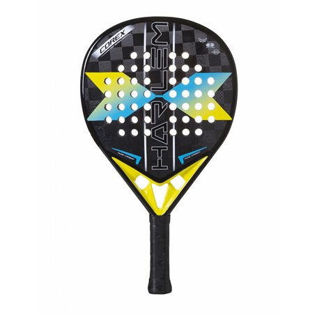 Raquette de Padel Harlem Padel Corex 18K Jaune Bleu Noir Gris