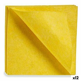 Chiffons Doux Jaune 18 x 2,5 x 20 cm (12 Unités)