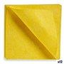 Chiffons Doux Jaune 18 x 2,5 x 20 cm (12 Unités)