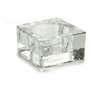 Bougeoir Transparent verre 6 x 3 x 6 cm (12 Unités)