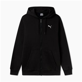 Sweat à capuche homme Puma Essentials+ Graphic Hoodie Fz Noir
