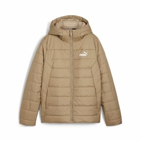 Veste de Sport pour Femme Puma Ess Hooded Padded Jacket Beige