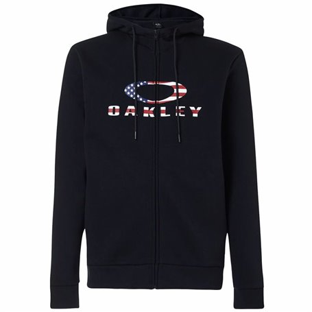 Sweat à capuche homme Oakley Bark Fz Hoodie 2.0 Noir