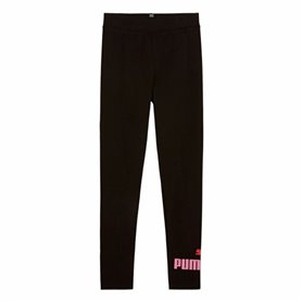 Leggings de Sport pour Enfants Puma Essentials Logo G Noir