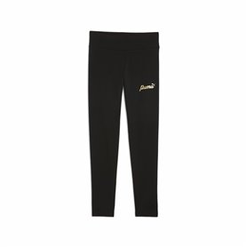 Leggings de Sport pour Enfants Puma Essentials+ Script Metallic Noir