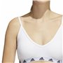 Soutien-gorge de Sport Adidas Pureb Ls Blanc