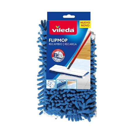 Rechange Pour Serpillière de Nettoyage Vileda Microfibres (45 x 12 cm)