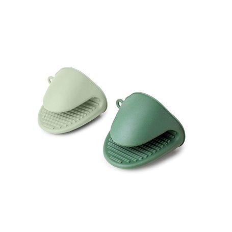 Gant à Four Ibili Vert Silicone 8,5 cm (2 Unités)