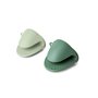 Gant à Four Ibili Vert Silicone 8,5 cm (2 Unités)