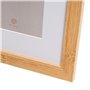 Cadre photo Blanc Naturel Verre Bois MDF