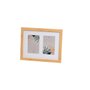 Cadre photo Blanc Naturel Verre Bois MDF