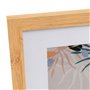 Cadre photo Blanc Naturel Verre Bois MDF