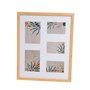 Cadre photo Blanc Naturel Verre Bois MDF