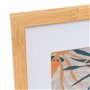 Cadre photo Blanc Naturel Verre Bois MDF