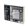 Housse de Couette ARLA Blanc Gris Lit 1 persone 155 x 240 x 0,2 cm