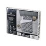 Housse de Couette FRONDA Blanc Noir Lit 1 persone 155 x 240 x 0,2 cm