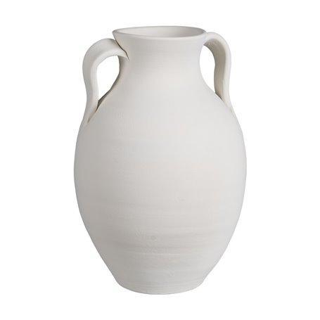 Vase Blanc Céramique Terre cuite 27 x 27 x 46 cm