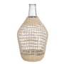 Vase Naturel verre Rotin 23 x 23 x 40 cm