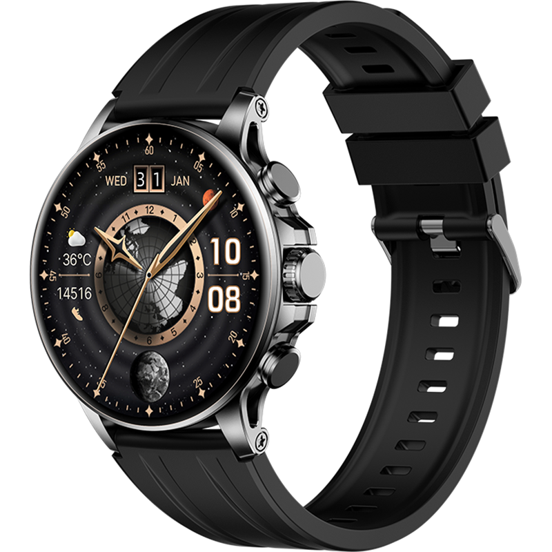 Image secondaire de Montre connectée Round Noire Bigben