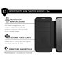 Folio renforcé Magnet Samsung Galaxy S25 2m Noir + Garantie à vie Force Case