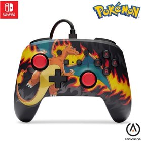 Manette Filaire - POWER A - Nintendo Switch - Charizad Firestorm