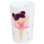 BALLERINE - Lot vaisselle pour enfant avec verre, assiette creuse, assiette plate, couverts, gourde et boite gouter