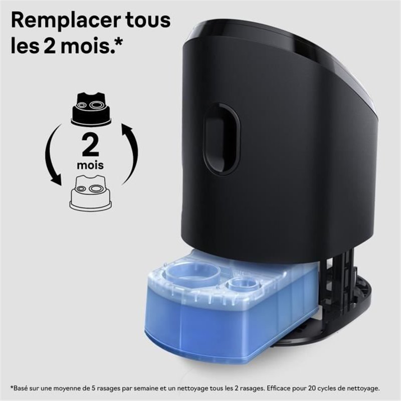 Image secondaire de Recharges 3-en-1 - BRAUN - ShaverCare - Pour Stations SmartCare, Nettoyage Hygiénique - Pack de 6