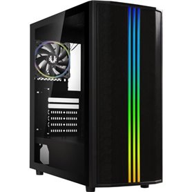 Boîtier PC - BITFENIX - Saber Mesh FRGB - Moyen tour - ATX - Noir - Verre trempé et façade Mesh