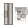 Verrou - ABUS - FTS3002 S KA AL0125 - Sécurité pour fenetres en alu, bois, plastique - Clé nécessaire uniquement pour l'ouvertur