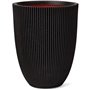 Vase élégant bas - CAPI EUROPE - GROOVE NL - 34 x 46 cm - Noir