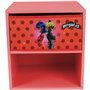 Fun house miraculous ladybug chevet avec tiroir h.36 x l.33 x p. 30 cm