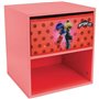 Fun house miraculous ladybug chevet avec tiroir h.36 x l.33 x p. 30 cm