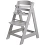 Chaise Haute Évolutive Sit Up III en Bois - ROBA - Réglable en Hauteur - Taupe