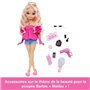 BARBIE équipe de Reve « Malibu »-Poupée et 8 accessoires - Barbie - HYC21