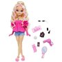 BARBIE équipe de Reve « Malibu »-Poupée et 8 accessoires - Barbie - HYC21