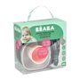 Coffret Repas Silicone - BEABA - Night Blue - Assiette, Bol, Verre, Cuillere - Bébé 4 mois