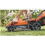 BLACK+DECKER Tondeuse 18V BCMW3318L2-QW 33 cm - Jardin Jusqu'a 350 m² - 35 L avec 2 Batteries et 1 Chargeur