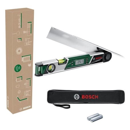 Mesureur d'angle UniversalAngle de Bosch (mesure et transfert précis d'angles jusqu'a 220°, avec fonction de calcul intégrée pou