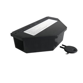Boîte a appâts anti-Souris - BSI - a garnir et réutilisable - 1 clé fournie - clipsable - intérieur et extérieur - 16 x 7,5 x 3,