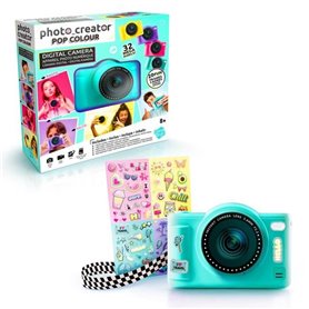 Canal Toys - Photo Creator -Appareil Photo Numérique Pop Couleur Vert- Avec carte SD 8Go incluse - CLK 043