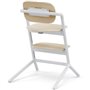 CYBEX - Chaise haute évolutive - Pack 3 en 1 -  LEMO 2 - Blanc/ Bois - Réglable en hauteur et en profondeur - Set bébé inclus